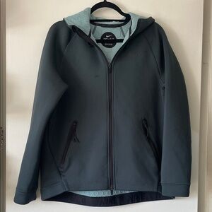 Nike women’s Dark Greenish gray dri-fit Performance Jacket- Large *READ**